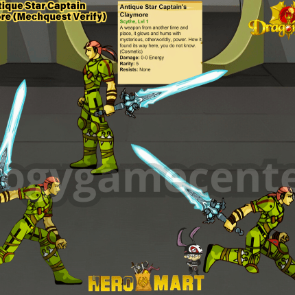 Dragonfable – Antique Star Captain Claymore (Mechquest Verify)