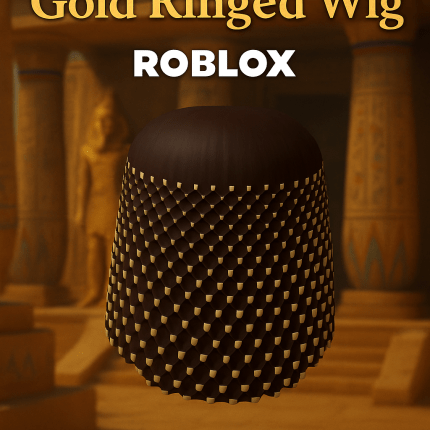 Roblox - Sithathoryunet's Gold Ringed Wig (Hat) (Uncommon Rated) (The Metropolitan Museum of Art)